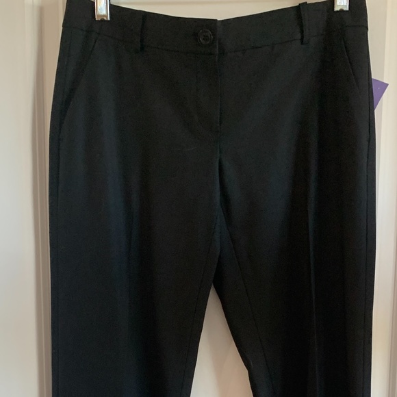 NWT LAUNDRY Tailored Straight Leg Blk Pants (4) - Picture 3 of 7